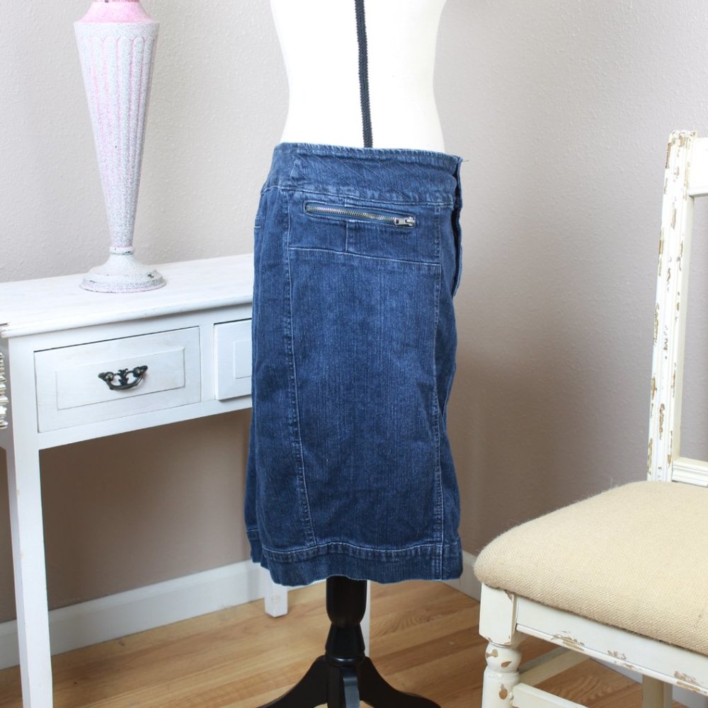 Clearance ☀️LB Jean Skirt Size 24 - Picture 4 of 6